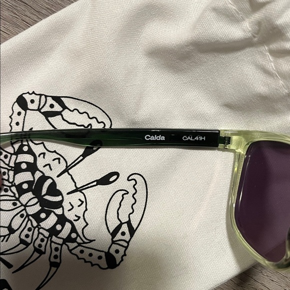 Bajio Calda women’s polarized sunglasses with leather case and carry bag - green - Picture 7 of 9